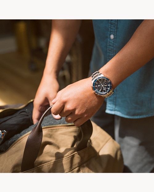 Bulova Marine Star Men s Rose Gold Blue Dial Watch Bulova